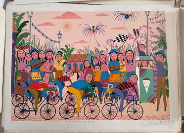 La Carrera de Bicicletas. Carlos Rivero 1990  VZLA