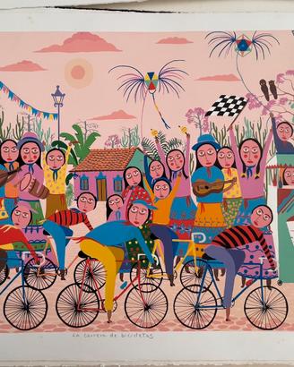 La Carrera de Bicicletas. Carlos Rivero 1990  VZLA