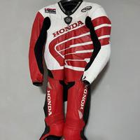 TUTA PELLE MOTO HONDA HRC