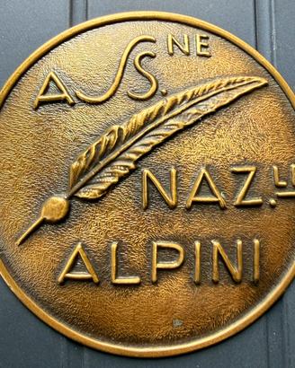 Placca Ass. Naz. Alpini Bronzo 120 mm