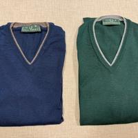 Maglia Fred Perry origianle lana verde M - S