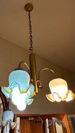 Lampadario in ottone