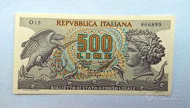 Banconota 500 LIRE Repubblica Italiana 20.10.1967