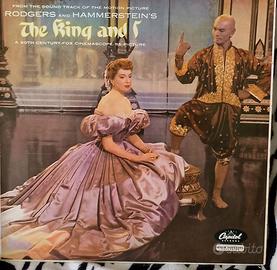 vinile il re ed io, italia, EX, copertina uk, 1956