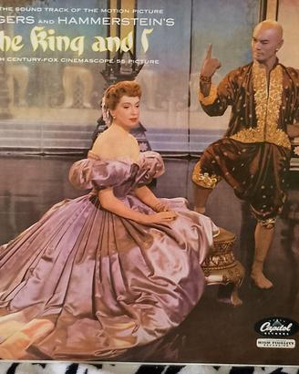 vinile il re ed io, italia, EX, copertina uk, 1956