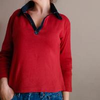 Polo Gina Benotti Rossa NUOVE CON CARTELLINO 
