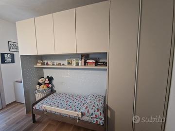 Armadio a ponte TISETTANTA 298x238x63 cm + Letto