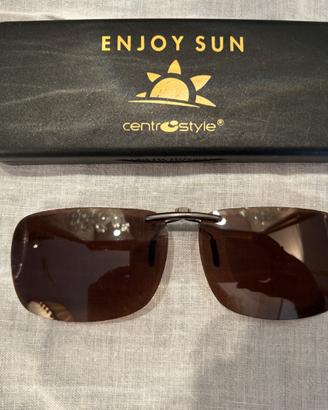 CLIP-ON LENTI  DA SOLE POLARIZZ.  ENJOY SUN