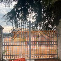 Cancello ad archi  in ferro battuto zincato