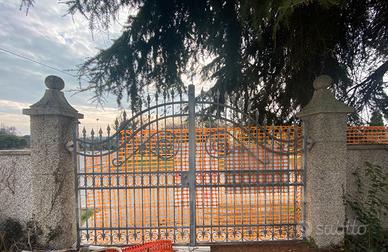 Cancello ad archi  in ferro battuto zincato