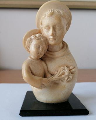 Statuetta soprammobile con angeli e mazzo di fiori