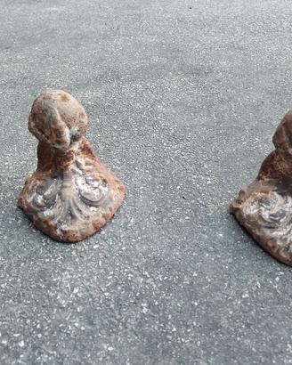 4 piedi vasca in ghisa antichi