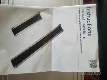 rampa telescopica per sedie a rotelle