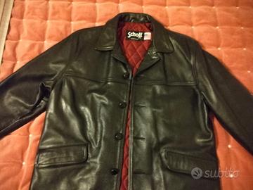 Giacca in pelle nera Schott NYC 523