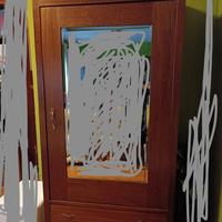 Armadio 1anta con specchio in stile liberty