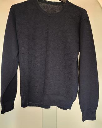 maglione nero in lana