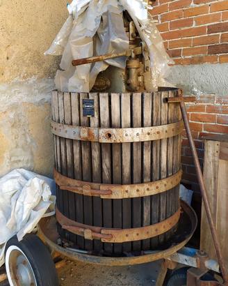 Torchio da uva Zambelli con martinetto idraulico