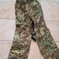 pantaloni da pioggia impermeabili militari 