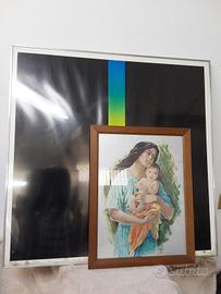 cornice metallo e stampa maternità cornice legno