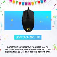 Logitech Mouse G102 con illuminazione RGB
