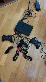 Console PS2 controller buzzer e giochi