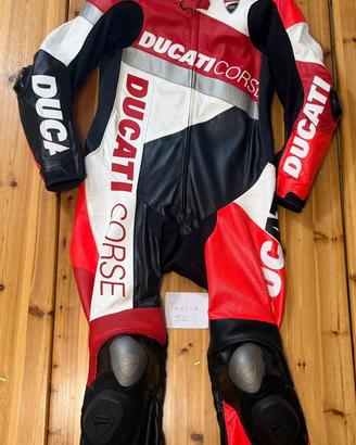 Tuta in pelle di canguro intera DUCATI CORSE K3