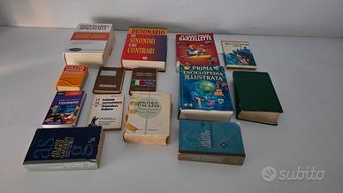 Lotto di 14 libri misti – Dizionari, Enciclopedie