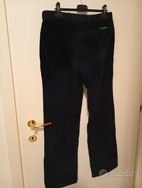 pantaloni uomo velluto elasticizzato blu mkeens