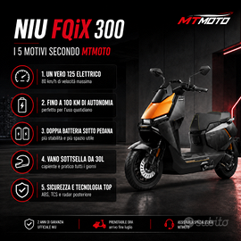 NIU FQiX 300 elettrico NUOVO – equivalente 125cc
