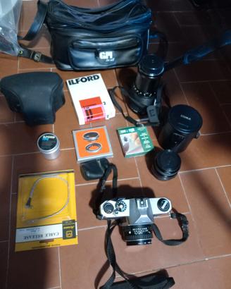 ASAHI PENTAX K1000 CON ACCESSORI