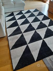 tappeto bianco nero 200 X 300 cm