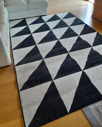 tappeto bianco nero 200 X 300 cm