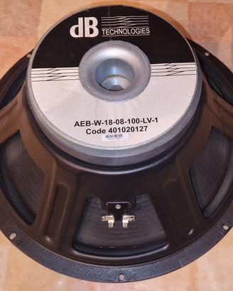 Woofer dBTechnologies SUB18H 18" 1500W 8Ohm