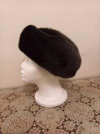 Cappello colbacco donna pelliccia pekan nero 