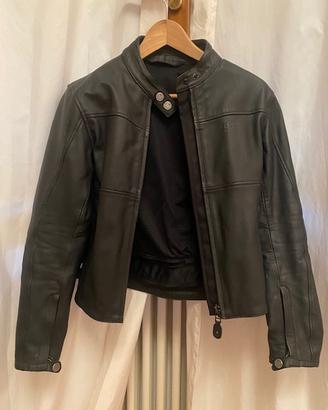 Giacca moto Dainese in pelle nera donna taglia 42