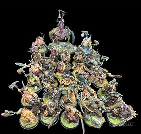 Nurgle Army Maggotkin Larvoidi Caos Warhammer AoS