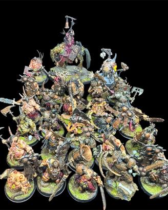Nurgle Army Maggotkin Larvoidi Caos Warhammer AoS