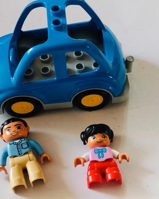 duplo lego automobile con 2 personaggio 