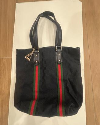 Borsa Gucci Jolicoeur Vertical Tote in GG Canvas