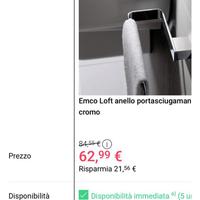 Porta asciugamani EMCO LOFT

