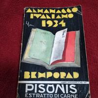 Almanacco Italiano 1934 ediz. Bemporad Firenze 