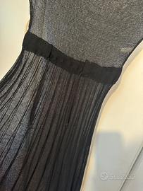 Completo tre pezzi in filo di cotone colore nero