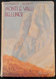 RARO LIBRO MONTI E VALLI BELLUNESI ANNI 30