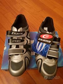 SCARPE BIKE EXUSTAR E-SR421 TAGLIA 46 12 11 GRIGIE