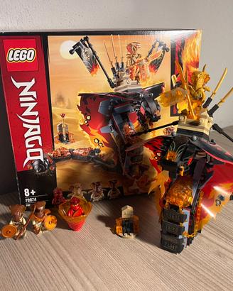 Lego Ninjago 70674 Fire Fang serpente fuoco usato