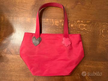 Borsa bordeaux con cuore e fiore Office Depot