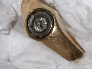 anello  vintage solitario