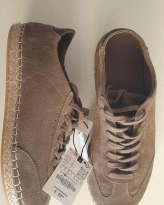 Sneaker in pelle e iuta