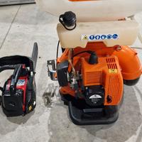 atomizzatore a spalla+motosega