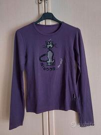 Maglietta in cotone taglia S con gatto Artigli